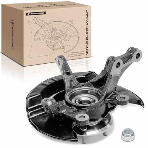 A-Premium Front Left Steering Knuckle & Wheel Bearing Hub Assembly Compatible with Honda CR-V CRV 2007 2008 2009, 2.4L, Driver Side
