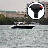 Five Oceans 1-1/2-Inch Boat Gas Deck Fill/Filler, Marine Fuel Deck Filler with Flip Top Cap Design, Straight Neck, for Pontoon, Fishing Boats, Bass Boat, Sport Yachts, Sailboats - FO1797