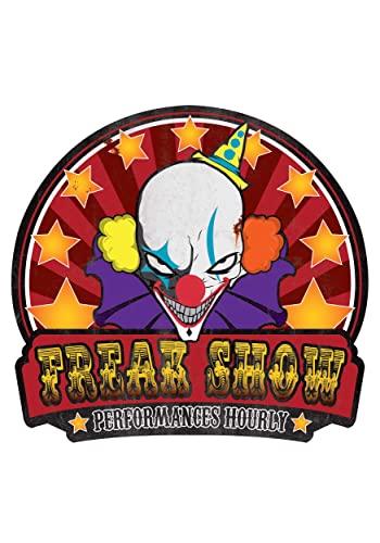 Freak Show Sign Metal Halloween Twisted Circus Carnival Decoration Horror Prop