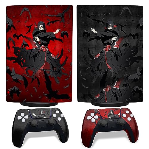 Anime PS5 Skins for Console Disc Version – Sturdy Vinyl Wrap Compatible with PS5 Disc Version | Durable, Fade-Resistant, Scratch-Resistant, Easy Installation, No-Residue Removal, Upgrade Your Console