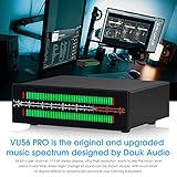 Douk Audio VU56 PRO MIC & Analog Sound Level Meter, LED Music Spectrum Visualizer, Audio Splitter with Remote Control