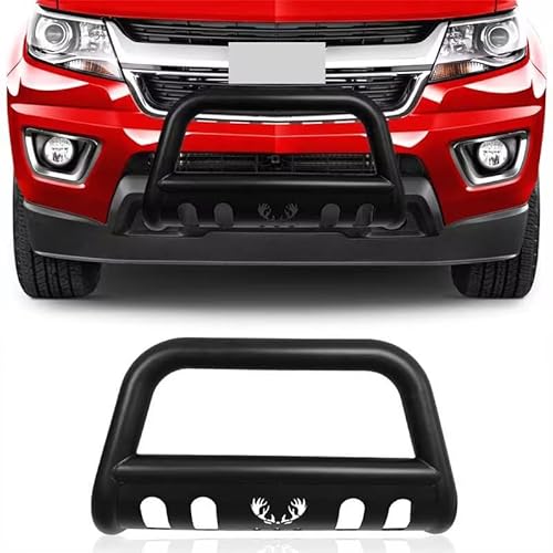 MAXDOM Bull Bar Fitment For Chevy Colorado/GMC Canyon Pickup Truck (2015-2022, Black)