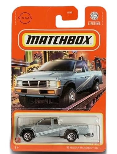 Matchbox Nissan Hardbody (D21) Silver Diecast Truck, 15/100