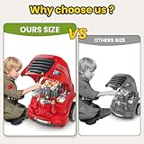 iPlay, iLearn Large Truck Engine Toy, Kids Mechanic Repair Set for 3-5 Yr Toddlers, Big Builder Kit, Take Apart Motor Vehicle Pretent Play Car Service Station, Gifts 4 6 7 8 Year Old Boy Child