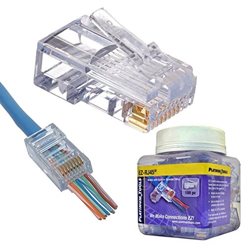 Platinum Tools Ez-Rj45 Cat6 100 Piece Jar - 202010J