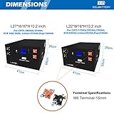 48V 16S LiFePO4 Battery System DIY Assemble Box Kits Built-in 150A BMS Protect Charging and Discharging Inverter Compatible Golf Cart EV RV Solar Energy Storage (Suit for 280/302Ah Cells)