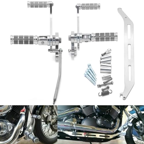 SFriding CNC Forward Controls Footpegs for Yamaha Vstar XVS650 Custom Classic Silverado/XVS 400 Dragstar 1996-2001
