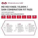 McDavid Moisture Wicking HEX Technology Knee Sleeves for Women/Men, Elbows & Shins Protection, Hex Pads