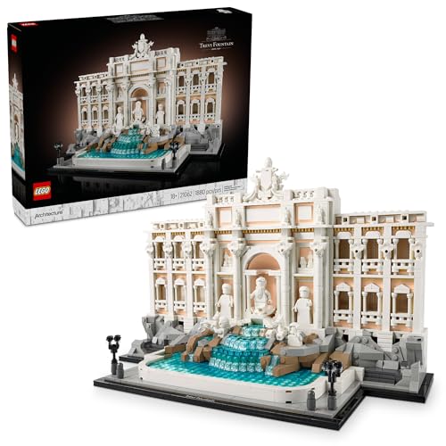 LEGO Architecture Trevi Fountain Building Set - Collectible Italian Landmark Model for Display - DIY Craft for Adults - Gift Idea for Men and Women - 21062