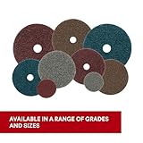 3M Scotch-Brite Surface Conditioning Disc for Sanding – Metal Surface Prep – Hook and Loop – Aluminum Oxide – Very Fine Grit – 5” diam. – Pack of 10