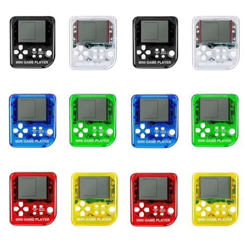DJMUMU 12Pcs Mini Games Party Favors Keychains for Kids Video Game Party Favors Video Game Keychains for Backpack Birthday School Party Favor Supplies Key Chains for Kids Video Game Favors