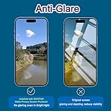 SOOPUR 2 Pack Compatible with iPhone 16 Matte Privacy Screen Protector, Anti-spy Anti-glare Eye Protection Tempered Glass Film 6.1 Inches, Smooth & Sensitive Touch