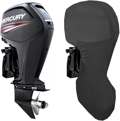 TeBaisea Outboard Engine Full Cover, Heavy Duty Waterproof for Mercury Outboard Engine Covers (75HP-115HP - 4 STR 4 CYL 2.1L 2010-2023)