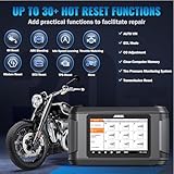 ANCEL MT500 Plus Motorcycle OBD2 Scanner, Motorcycle Diagnostic Scan Tool Fits for BMW Honda Yamaha Ducati KTM Kawasaki Suzuki Triumph, Motorbike Code Reader with 30+Reset ABS Bleed Oil Light Service