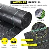 Driveway Fabric, 6x300 ft Road Fabric Commercial Weed Barrier Fabric, Landscape Fabric Heavy Duty 3.5OZ French Drain Fabric for Erosion Control,Landscape Fabric,Weed Barrier,Construction Projects