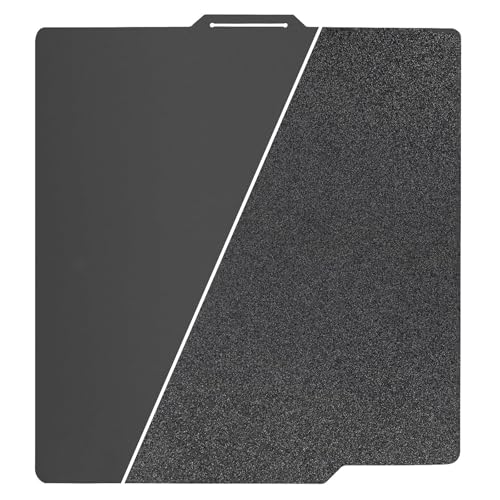 3D Printer Black Smooth PEI Textured PEI Bambu Labs Build Plate for Bambu Labs X1 X1C X1E P1P P1S A1, PEI Spring Steel Sheet Plate Flexible Platform 257x257mm for Bambu Lab 3D Printers