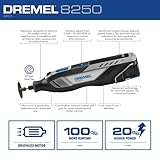 Dremel 8250-5 12V Lithium-Ion Variable Speed Cordless Rotary Tool with Brushless Motor - 5 Rotary Tool Accessories, 3Ah Battery, Charger, and Tool Bag