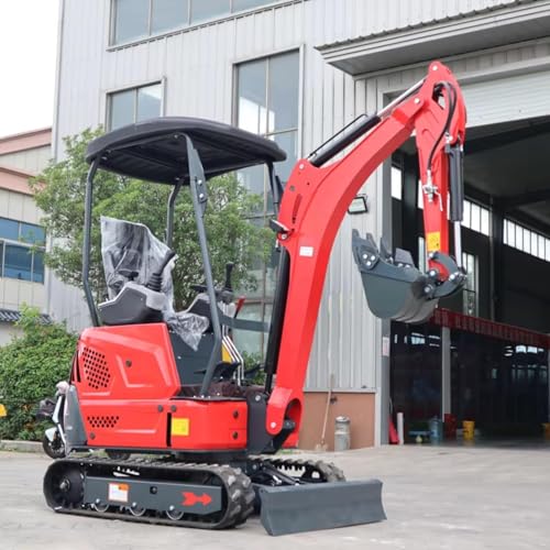 Mini Excavator Powered – Hydraulic Compact Digger for Hardscaping, Digging, and Tight-Space
