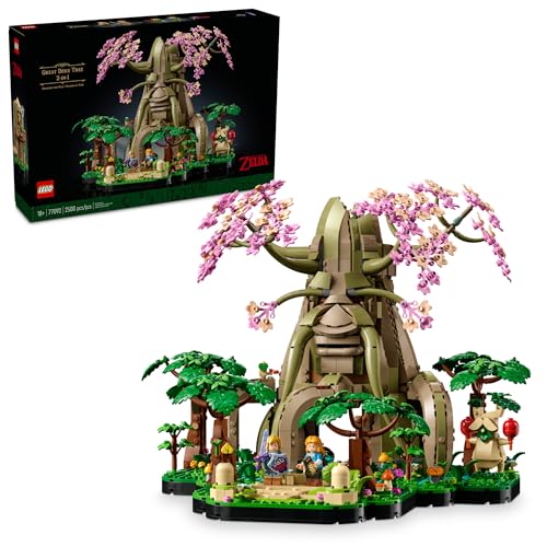 LEGO The Legend of Zelda Great Deku Tree 2in1 - Model Building Set for Adults, Ages 18+ - Collectible Zelda Kit for Home Decor, Office or Bedroom - Gift Idea for Fans of Video Game - 77092