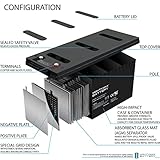 Mighty Max Battery 12v 200ah Battery Replacement for Solar Power - Deep Cycle - 8 Pack