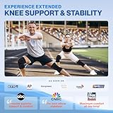 Modvel 2 Pack Knee Brace for Women & Men - Workout Knees Compression Sleeve for Knee Pain Relief Joint Support for ACL, Arthritis, Meniscus Tear Knees Brace for Sports, Rodilleras para Gym Fitness