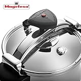 Frigoverre 01OPSTABO10 MAGEFESA – Pressure Cooker with Pump Model Star 10 L, Steel, Multi-Colour, 26 cm