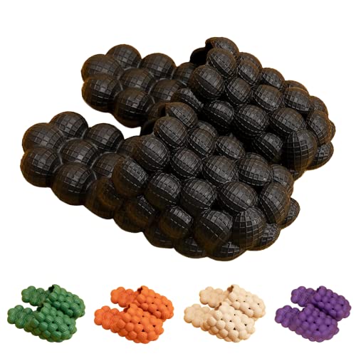 KKRMTUG Funny Bubble Massage Slippers for Women Men Soft Non-slip Spa Slippers Shower Bedroom Slipper Gym House Slipper, Fashion Unisex Stress Relief Slide Reflexology Sandals