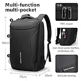 Muzee Business Backpack for Men Waterproof and Travel Laptop Backpack with USB Charging, Fits 17 Inch Laptop and Tech Gear