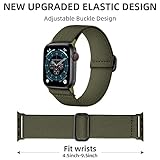 DaQin 3 Pack Stretchy Solo Loop Compatible with Apple Watch Band 44mm 42mm 40mm 38mm 45mm 46mm 41mm 49mm Men, Nylon Braided Band for Apple Watch SE/iWatch Ultra/Ultra 2 Series 10 9 8 7 6 5 4 3 2 1