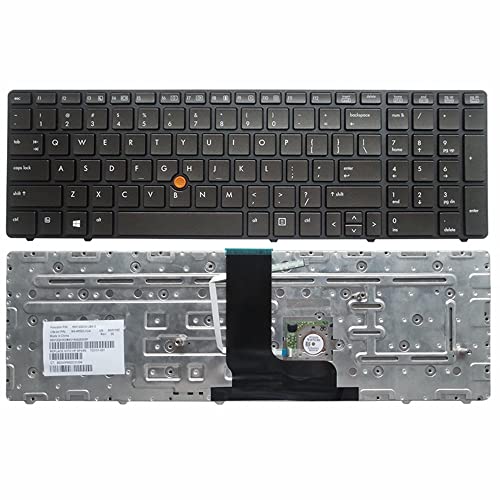 YANHAO [Laptop Keyboard] New US/RU Keyboard for HP Probook 8560W 8570W Laptop Black [Easy Installation] (Color : LA with Backlight)