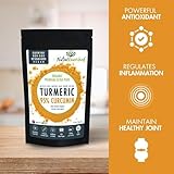 Pure Organic 95% Curcumin Powder - 1500mg Turmeric Extract with Black Pepper for Maximum Absorption - Natural Wellness Support 120g