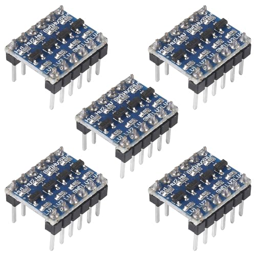 Coliao 12pcs 4 Channels IIC I2C Logic Level Converter Bi-Directional 3.3V-5V Shifter Module Pre-soldered for Raspberry Pi and Other Microcontrollers