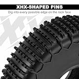 INJORA 1.9" XHX Pin Tires - S5 122 * 36mm Wheel Tires for SCX10 TRX4 1/10 RC Crawler Car Upgrade