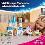 LEGO Disney Princess Cinderella's Castle & Horse Carriage Playset - Princess Castle Building Toy for Kids, Girls and Boys, Ages 6+ - with 2 Minidolls - Gift Idea for Birthdays - 43275