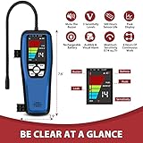 Refrigerant Gas Leak Detector, Simbow LD-200 Halogen Leak Detector, Freon Detector and Leakage Tester with Rechargeable Battery for HVAC, Car, Refrigerator R22 R410A R134A