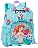 Disney The Little Mermaid Backpack Kids | Girls Ariel Sea Character Blue Rucksack | Luggage Sports School Bag Adjustable Straps | Princess Merchandise Gifts