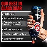 Adam's Car Wash Shampoo (Gallon) - pH Best Car Wash Soap For Snow Foam Cannon or Gun For Pressure Washer & 5 Gallon Bucket, Powerful Safe Spot Free Cleaning Liquid Auto Detergent