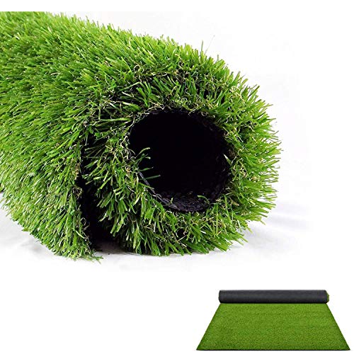 LITA 7ft x 13ft Realistic Deluxe Artificial Grass Synthetic Thick Lawn Turf Carpet Perfect for Indoor/Outdoor Landscape, 7'X13', Green