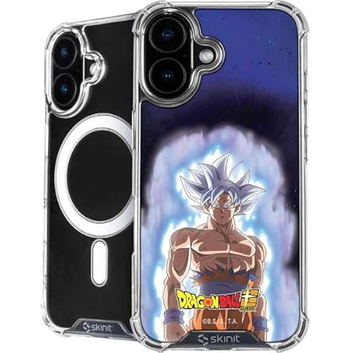 Skinit Phone Case Compatible with MagSafe iPhone 16 Plus - Officially Licensed Dragon Ball Super Goku Ultra Instinct Design