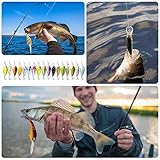 Crankbaits for Bass fishing 17 PCs, Bass Fishing Lures with Storage Box, 3.94" Deep Diving Crank Baits for Bass Fishing, Fishing Gifts for Men Freshwater Saltwater