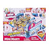 5 Surprise Mini Brands Mini Mart Playset Series 3 by ZURU with 5 Exclusive Mystery Mini Brands, Store and Display Your Mini Collectibles Collection!