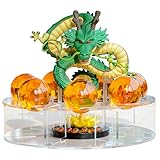 The Novel Children's Toy Dragon Transparent Play Balls Set Contains Dragon Statue + Ball 4.3cm + Acrylic Base + LED Disc+Gift box Star can be Used as Home Decoration, Birthday Gifts and Toys.