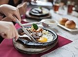 3-Piece Simplicity Flatware Set- Forks,Knives,Spoons,White Ceramic