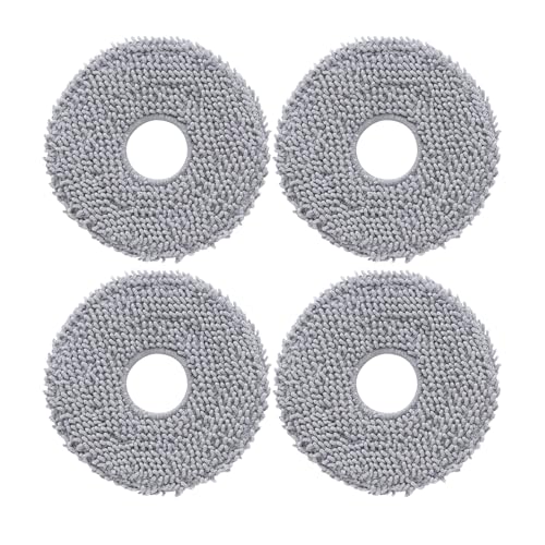 roborock 4 Pack Microfiber Mop Cloths Qrevo Curv, Qrevo Curv S5X, Qrevo Edge Robot Vacuum, Mop Pad Replacement Accessories
