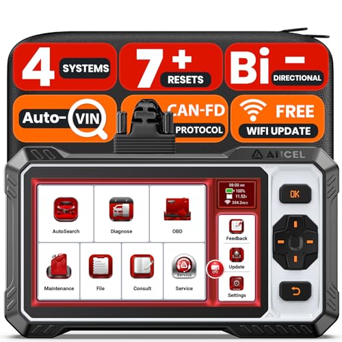 ANCEL OBD2 Scanner FX6000 Elite Bidirectional Scan Tool for ABS/SRS/Transmission/Enigne, Car Diagnostic Scanner with Active Test, Oil/Brake/SAS/Throttle/BMS Reset/ABS Bleeding/Gear Learning,Auto VIN