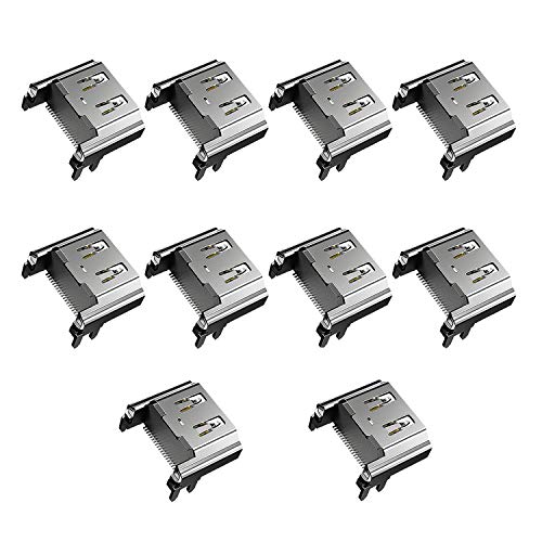 ZIYUETEK 10 Pack HDMI Port Socket Interface Connector Replacement for Sony PlayStation 4 PS4 ((Note:NOT FIT for PS4 Slim/PRO)