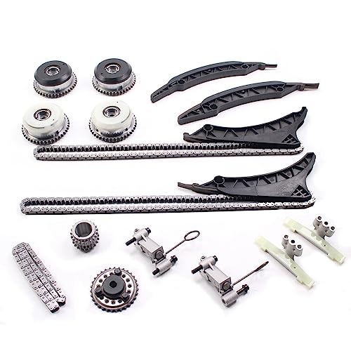 DEEGOOLY Timing Chain Kit Camshaft Sprocket Fits for 550 650 750 X5 X6 ALPINA B7 N63B V8 Engine Aftermarket Parts, Replacement OE 11147574373, 11317567503S1
