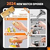 【2024 New】JOREST Watch Repair Tool Kit, Battery Replacement & Strap Adjustment, Wrench Opening Back Cover, Case Opener, Link Remover, Bracelet Resizing, Band Pin Removal, Screwdriver, Spring Bar