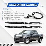 New Upgraded FL3Z16502C22 Sunroof Glass Cables & Track Assembly Repiar Kit Compatible with Ford F-150 2015-2020, F-250 F-350 Super Duty 2017-2019 Replace OE# FL3Z16502C22 FL3Z-1651071-A FL3Z-1651071-B