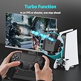 IWGAME Paddles for PS-5 Controller, Programable 4 Back Buttons Support Remap, Turbo, Key Swap Functions, Plug and Play, Compatible with PS-5 Console PC Mac Android TV